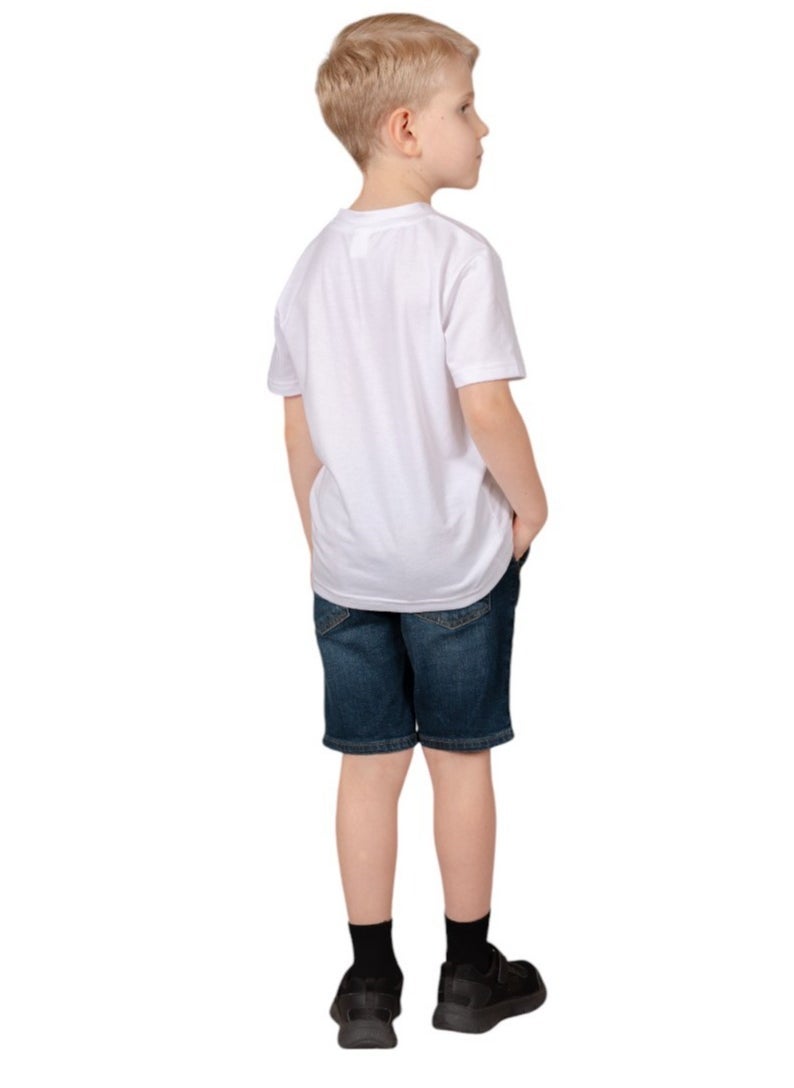 D'Daniela Boys UAE National Flag T- Shirt - White - Image 2