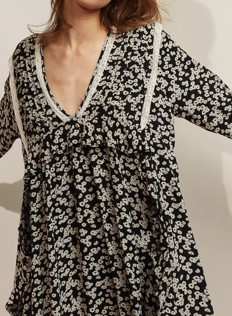 Free People Ruffle Shift Dress