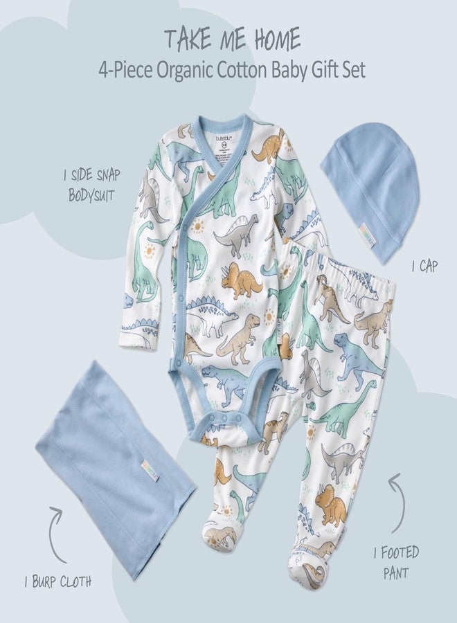 Butterblu Take Me Home 4-Piece Baby Gift Set 100% Organic Cotton in Box - Image 2