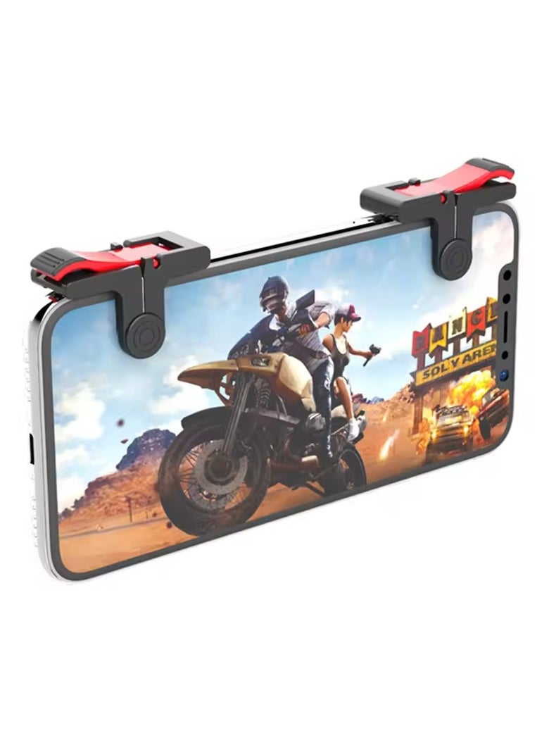 Generic 2Pcs Premium Finger Cover and 2pcs Mobile Game Trigger Controller PUBG Trigger Mobile Game Triggers Cell Phone Game Controller  - Image 4