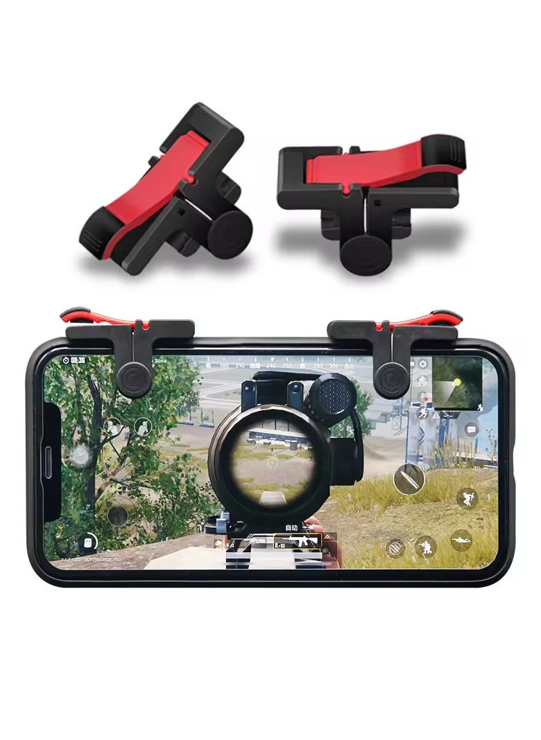 Generic 2Pcs Premium Finger Cover and 2pcs Mobile Game Trigger Controller PUBG Trigger Mobile Game Triggers Cell Phone Game Controller  - Image 5