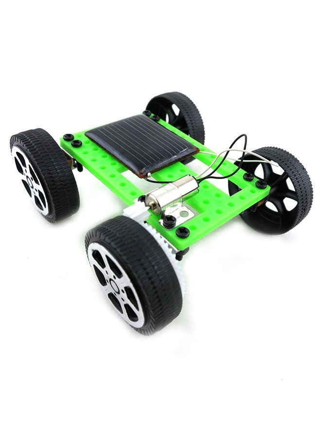 NIBEMINENT Mini Handmade Solar Powered Toy Children Educational Gadget Hobby DIY Car Kit 