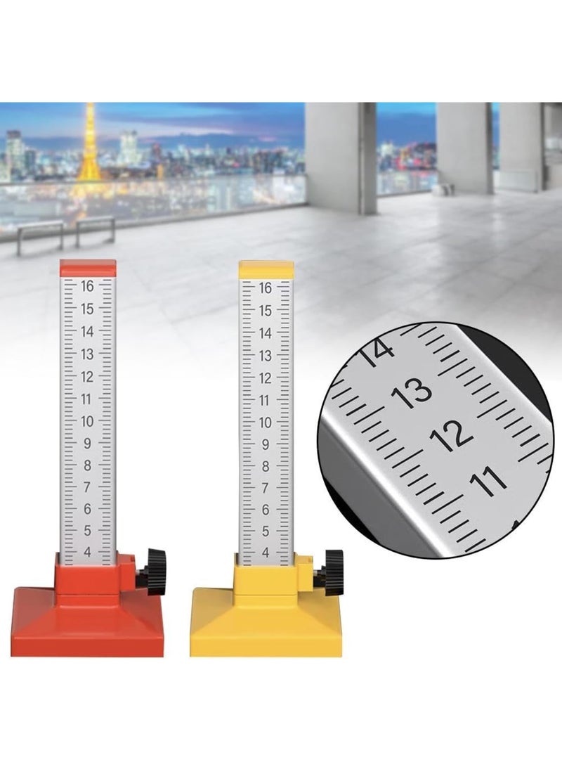 Cobest Lay Floor Tile Special Ruler, 2 Pcs Bricklayer Graduated Scale with Double-Sided Clear Scale, Tiling Horizontal Leveling Positioning Ruler, Isometric Ruler for Accurate and Consistent Tile Placement - Image 3
