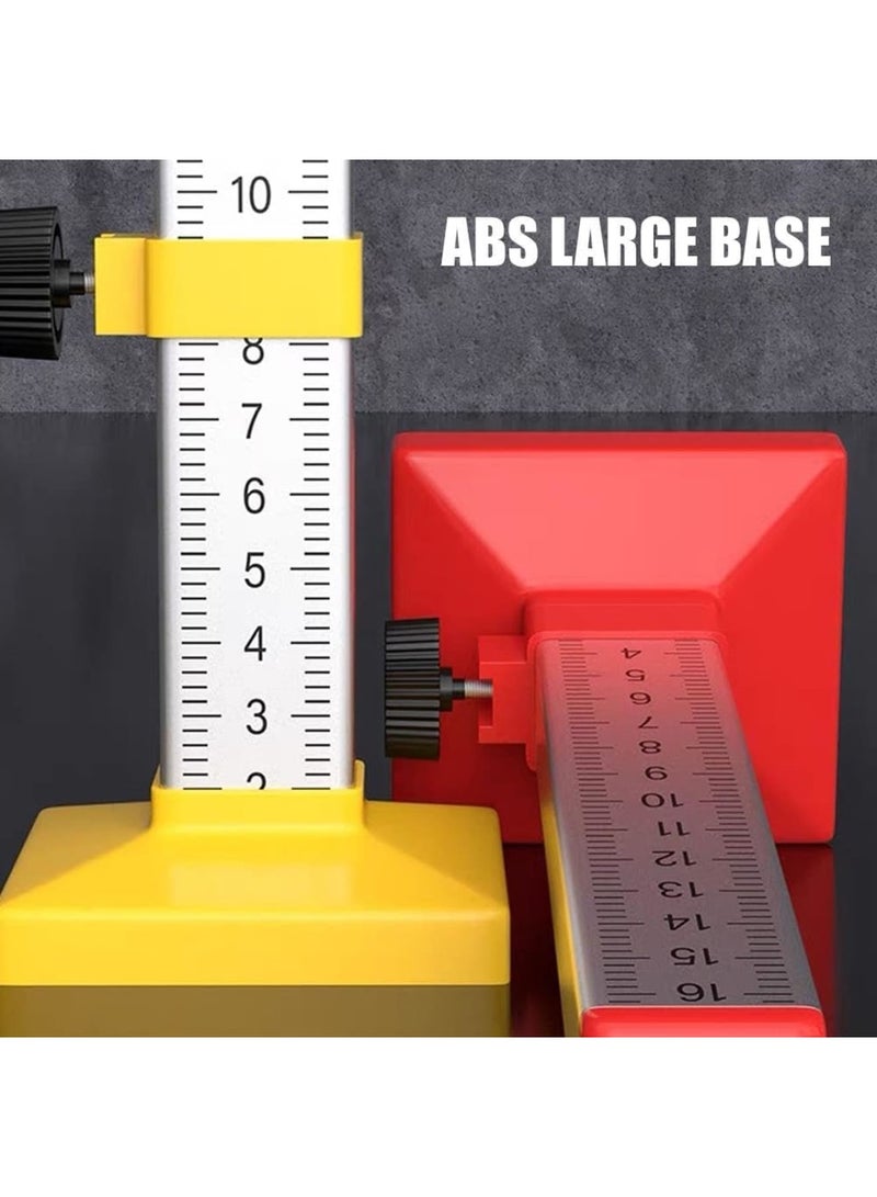 Cobest Lay Floor Tile Special Ruler, 2 Pcs Bricklayer Graduated Scale with Double-Sided Clear Scale, Tiling Horizontal Leveling Positioning Ruler, Isometric Ruler for Accurate and Consistent Tile Placement - Image 5