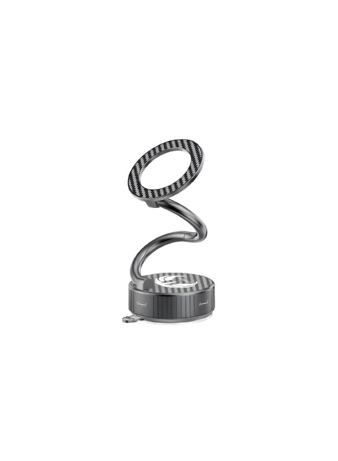 يوفو حامل الجوال المغناطيسي YOUFO – تثبيت بشفط الفاكيوم (Vacuum Suction)، مغناطيس N52 فائق القوة، دوران 360° كامل، متوافق عالمياً (iPhone & Android). - Image 1