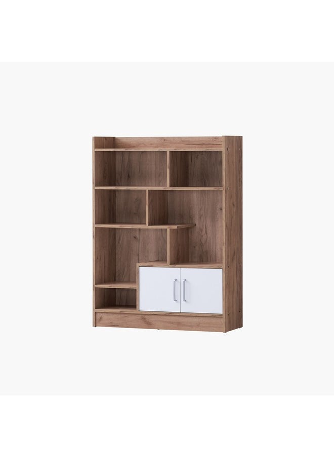 Home Box Alford Elora 2-Door Book Case with Shelf 120 x 90 x 29.5 cm  - Image 2