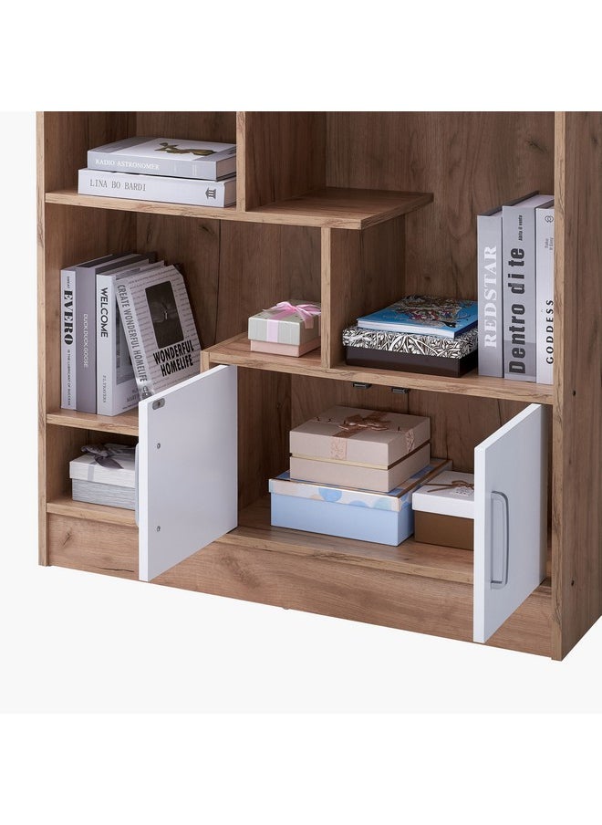Home Box - Alford Elora 2-Door Book Case with Shelf 120 x 90 x 29.5 cm - Image 1