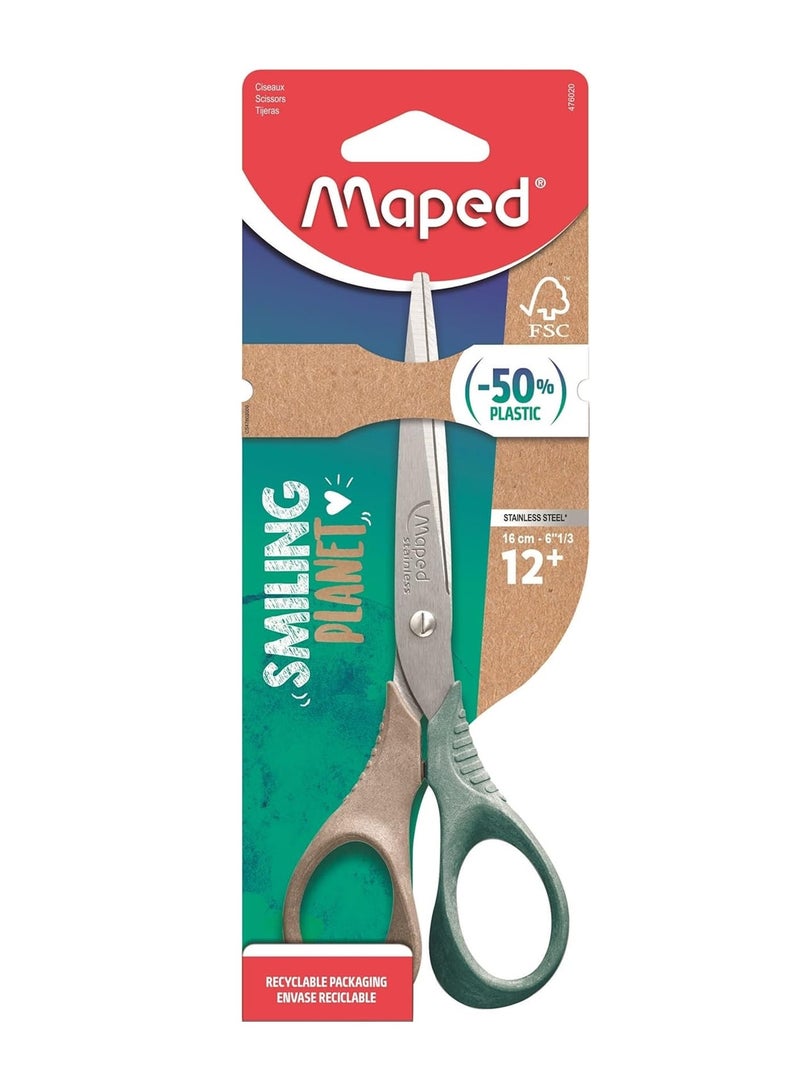 Maped Smiling Planet Security Scissors 16cm Medium Size - Image 1