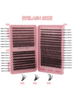 Thick false eyelashes 30D+40D+50D single cluster hair 8-18mm, 640 clusters large capacity eyelash book, curled thick mixed false eyelashes, including tweezers and brush - pzsku/ZC828E06F748351E4F6EBZ/45/_/1731661503/cc2c17ca-525b-422f-9952-f2e4324758b4