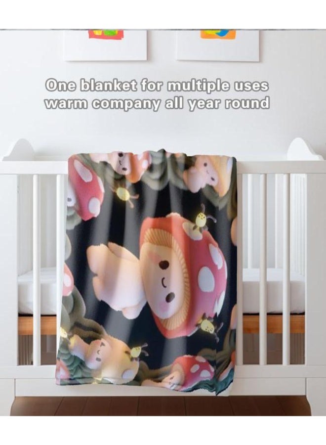 عام بطانية رقيقة من الفانيلا الكرتونية للأطفال والرضع (دافئة ومريحة، ومناسبة للنوم والألعاب) 70 سم * 100 سم - Image 3