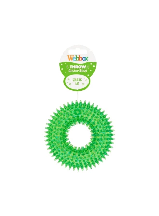 Dog Toy, Glitter Ring Green, China