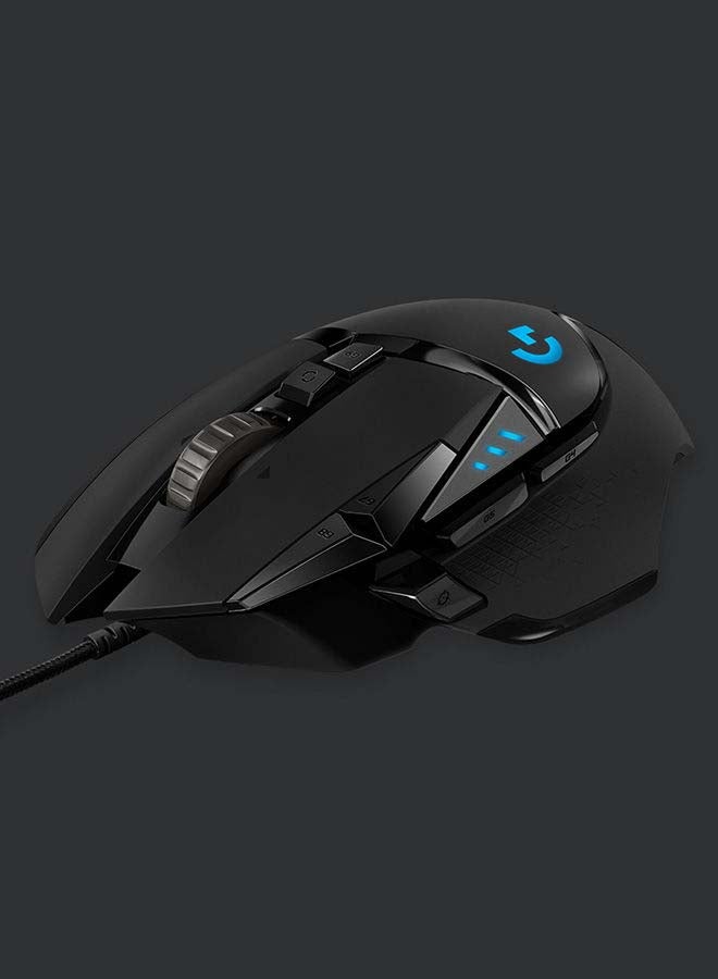 Logitech G502 Hero Wired Gaming Mouse 25600 DPI - Black