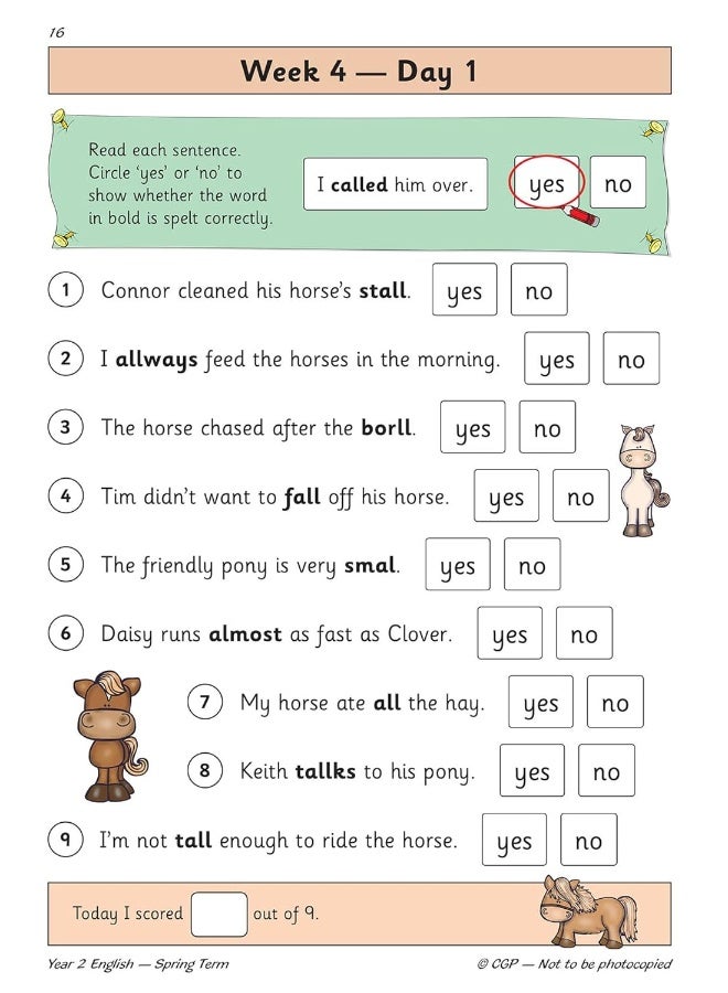 KS1 English Daily Practice Book: Year 2 - Spring Term - Image 5