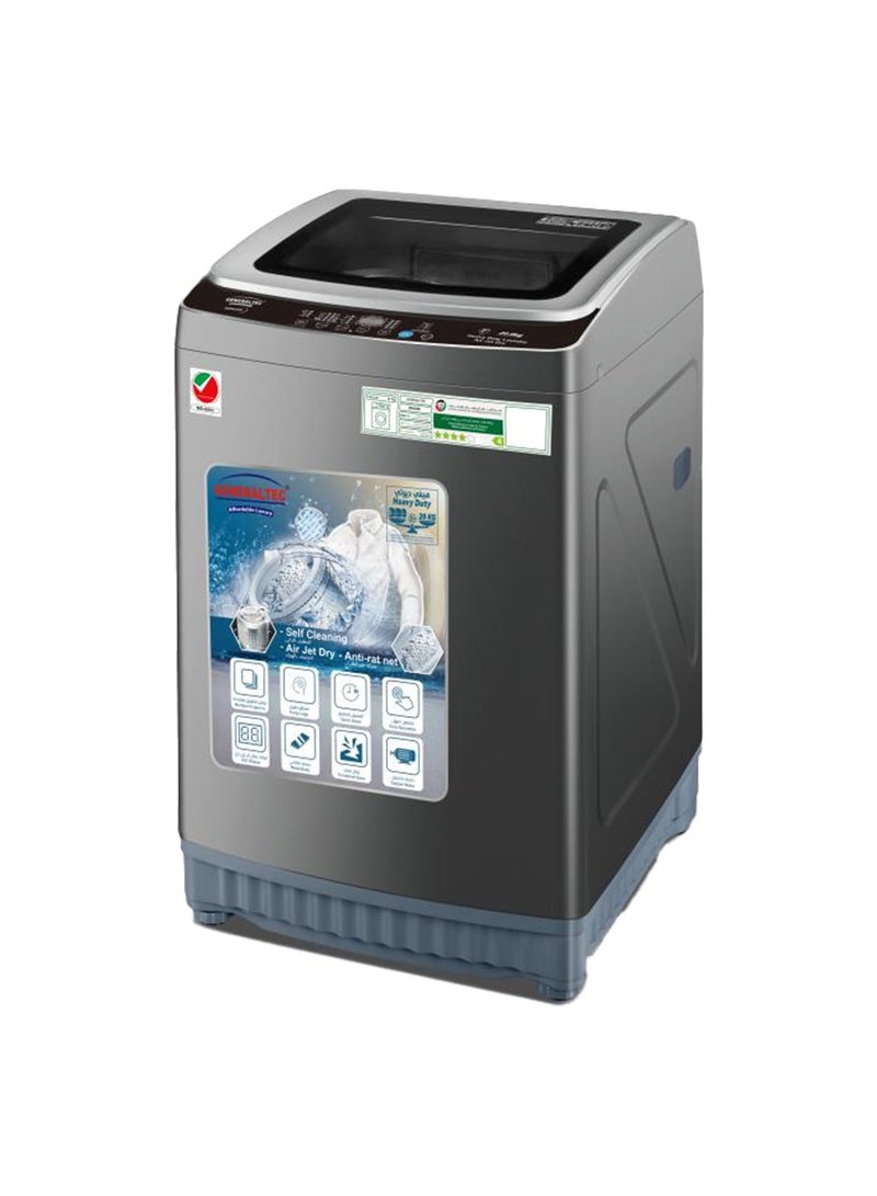 Generaltec Heavy Duty Automatic Top Load 22 Kg Self Cleaning Washing Machine with Air Jet Dry, Anti-Rat Net, Quick Wash, Metal Body, Copper Motor - 1 Year Warranty 22 kg 220 W GWA22K Grey - Image 2
