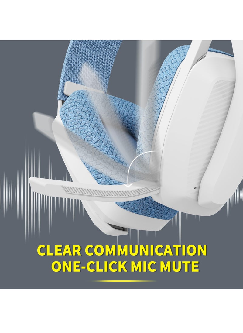 BINNUNE - BINNUNE BW06 2.4GHz Wireless Bluetooth Gaming Headset with Mic for PS5, PS4, PC, Mac, Playstation 4 5 Laptop Computer - Image 1