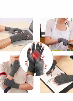 AntiArthritis Gloves  Fingerless Gloves for Arthritis Providing Warmth and Compression To Help Increase Circulation Reducing Pain Providing Support and Promoting Healing 1 Pair L