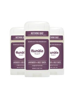 HUMBLE BRANDS Original Formula Aluminum-free Deodorant. Long Lasting Odor Control with Baking Soda and Essential Oils, Lavender and Holy Basil, Pack of 3 - pzsku/ZC829342B8B41177BCBAEZ/45/_/1736426579/5f3e72df-36e6-4ceb-9bf3-0eb972b2d4b9