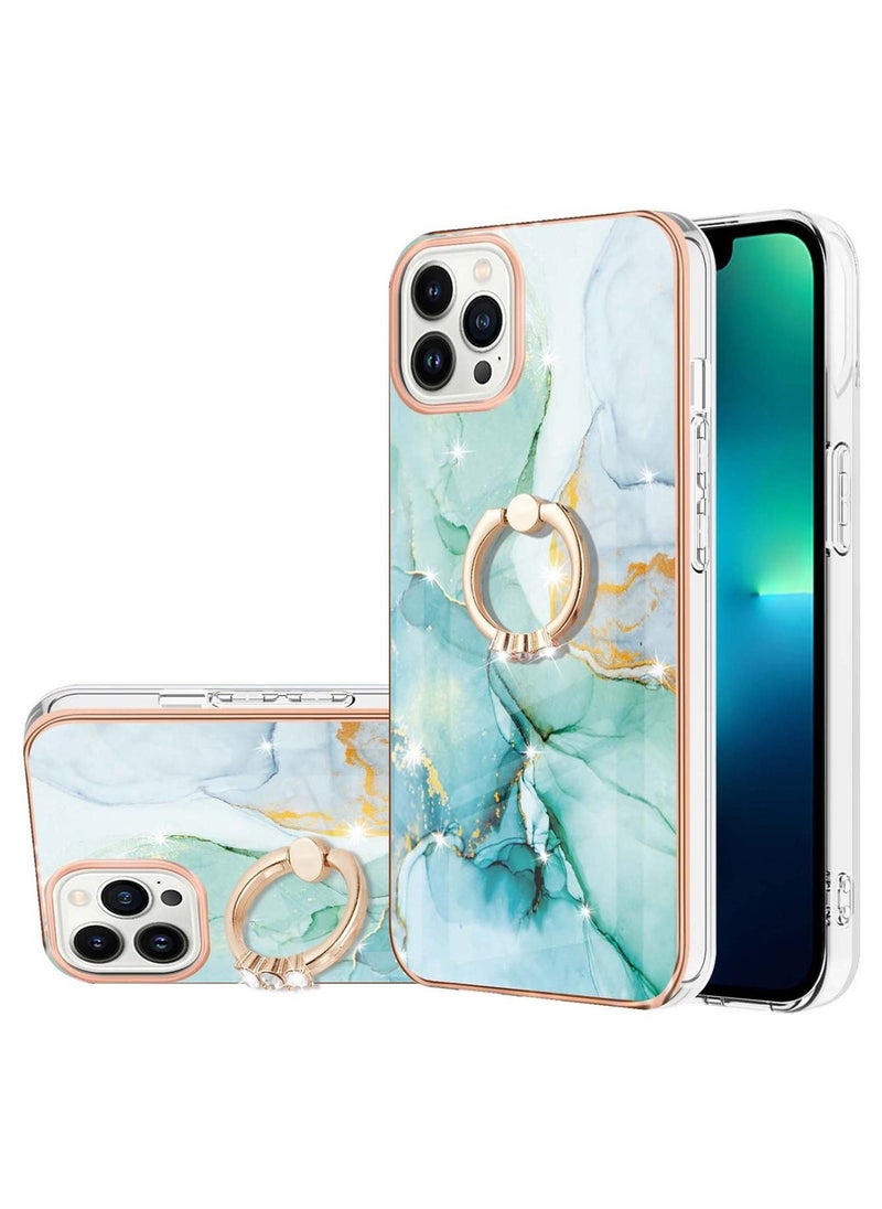 TEAM LUXURY iPhone 13 Pro Max Case Cover with 360° Ring Holder Protection Slim Fit Shockproof Kickstand Non-Slip Protective Women Men Girls Boys Mobile Protector for iPhone 13 Pro Max 6.7"  - Image 1