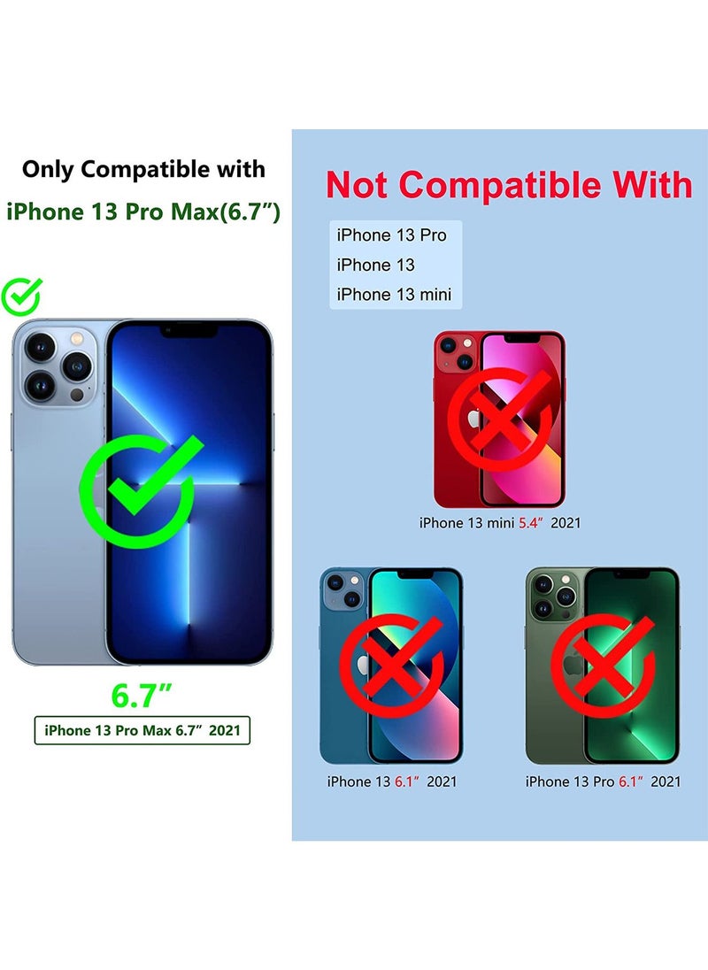 TEAM LUXURY iPhone 13 Pro Max Case Cover with 360° Ring Holder Protection Slim Fit Shockproof Kickstand Non-Slip Protective Women Men Girls Boys Mobile Protector for iPhone 13 Pro Max 6.7"  - Image 2