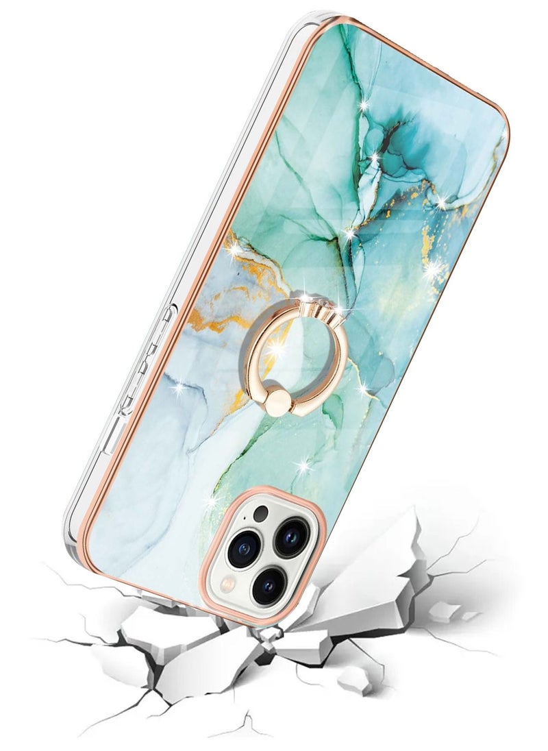TEAM LUXURY iPhone 13 Pro Max Case Cover with 360° Ring Holder Protection Slim Fit Shockproof Kickstand Non-Slip Protective Women Men Girls Boys Mobile Protector for iPhone 13 Pro Max 6.7"  - Image 3
