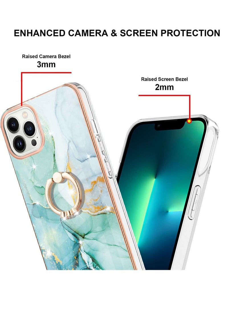 TEAM LUXURY iPhone 13 Pro Max Case Cover with 360° Ring Holder Protection Slim Fit Shockproof Kickstand Non-Slip Protective Women Men Girls Boys Mobile Protector for iPhone 13 Pro Max 6.7"  - Image 4