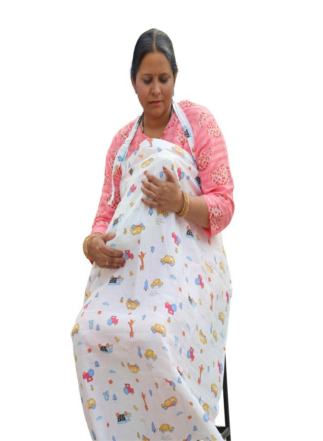 Motherly Nursing Cover for Breastfeeding - Soft, Breathable Feeding Apron for Mom, Multi-Use Feeding Cover & Scarf- Tree Print - Image 1