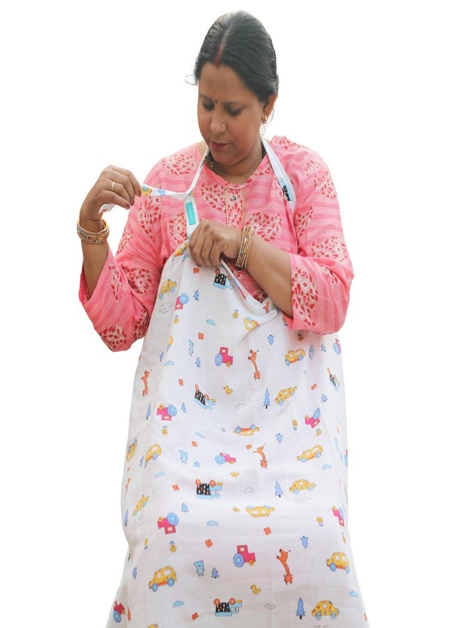 Motherly Nursing Cover for Breastfeeding - Soft, Breathable Feeding Apron for Mom, Multi-Use Feeding Cover & Scarf- Tree Print - Image 2