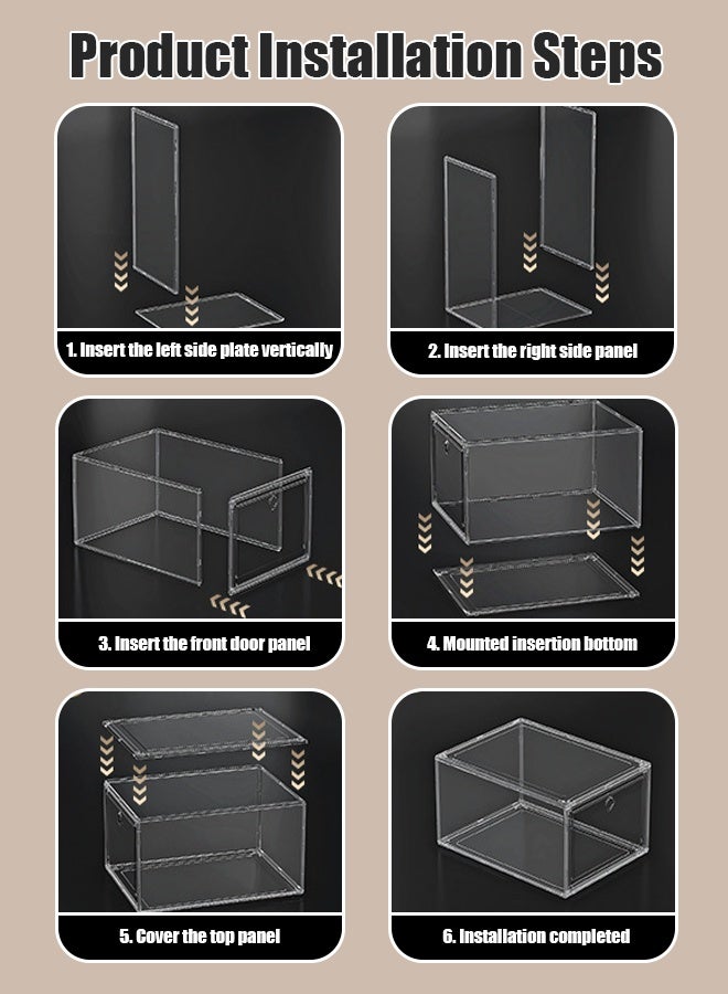 صندوق أحذية صندوق تخزين صندوق أحذية شفاف عرض أحذية حائط خزانة أحذية أداة تخزين أحذية - Image 3