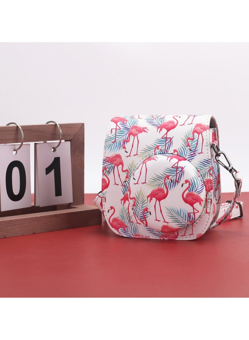 General Instax Polaroid mini12 universal small fresh flamingo series camera bag storage bag all-round protection camera  - Image 2