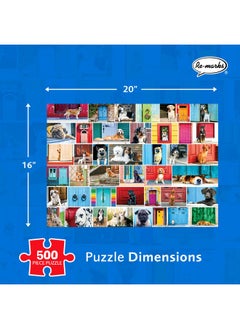Re-Marks Re-marks Welcome Home Dog-Themed 500-Piece Jigsaw Puzzle for All Ages  - Image 3