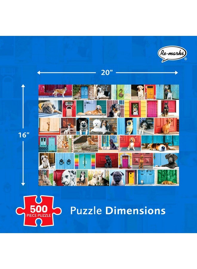 Re-marks Welcome Home Dog-Themed 500-Piece Jigsaw Puzzle for All Ages - Image 3