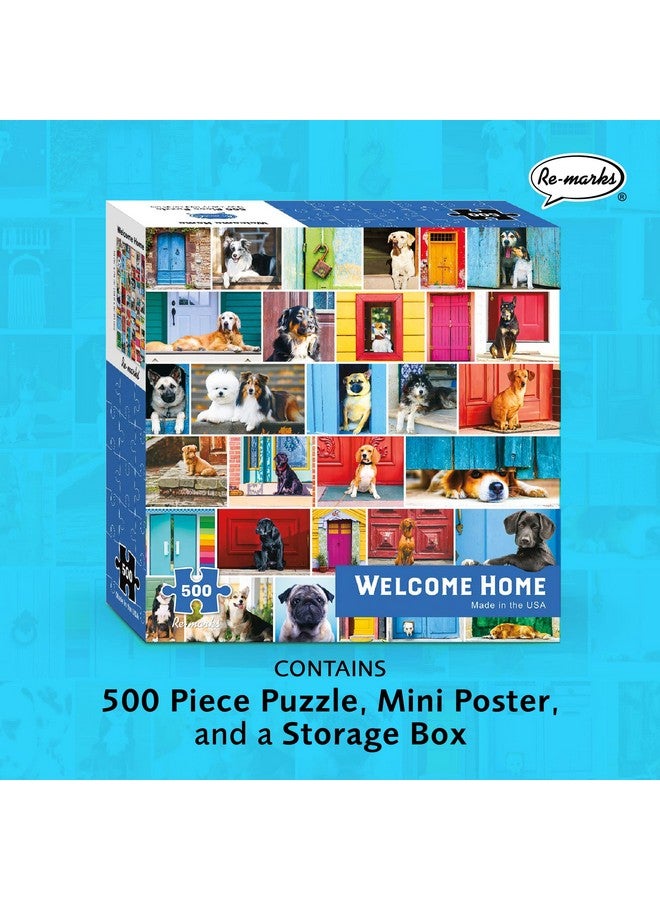 Re-marks Welcome Home Dog-Themed 500-Piece Jigsaw Puzzle for All Ages - Image 2