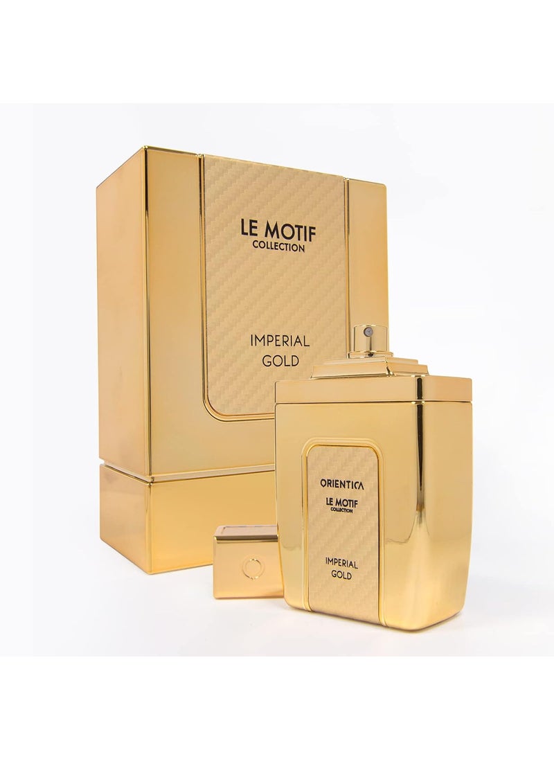 Orientica Orientica Le Motif Collection Imperial Gold For Men Eau de Parfum Spray 29 Ounce 