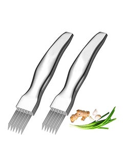 Excefore 2 Pack Shred Silk The Knife Stainless Steel Vegetable Chopper Onion Garlic Cutter Food Kitchen Speedy Chopper  - Image 1