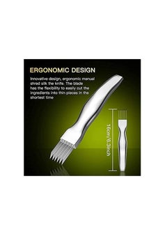 Excefore 2 Pack Shred Silk The Knife Stainless Steel Vegetable Chopper Onion Garlic Cutter Food Kitchen Speedy Chopper  - Image 2