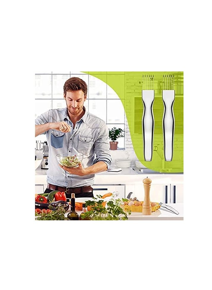 2 Pack Shred Silk The Knife Stainless Steel Vegetable Chopper Onion Garlic Cutter Food Kitchen Speedy Chopper