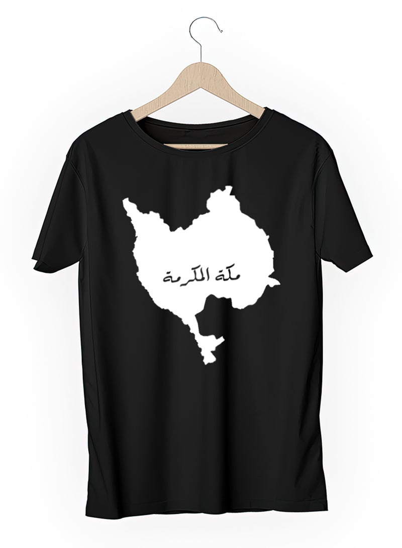 Fashion World Cotton T-shirt Printed with High-quality Makkah map - Image 3
