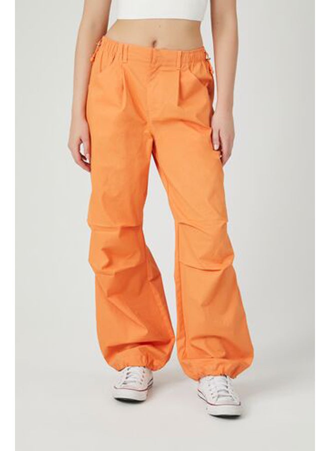 FOREVER 21 Twill Wide-Leg Cargo Pants - Image 2
