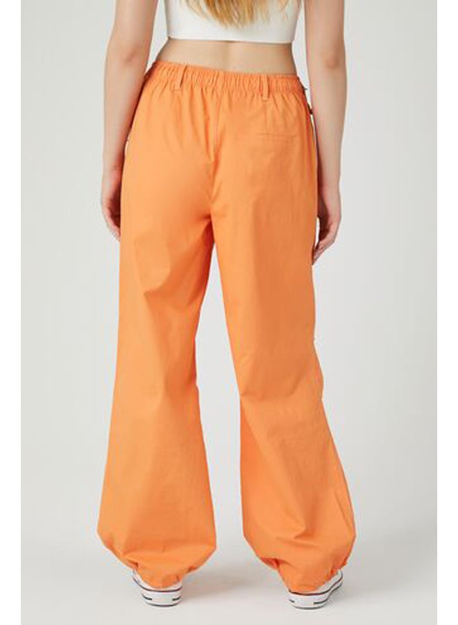 FOREVER 21 Twill Wide-Leg Cargo Pants - Image 4