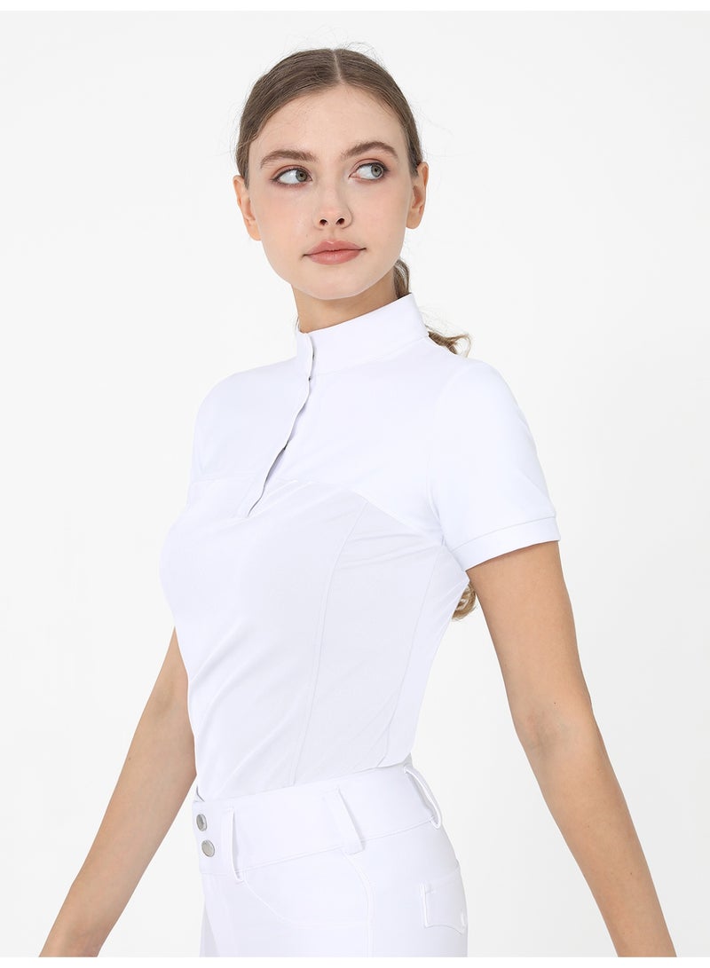 general Equestrian T-Shirts Women Riding Horse Clothes Short Sleeve Show Top - Image 2