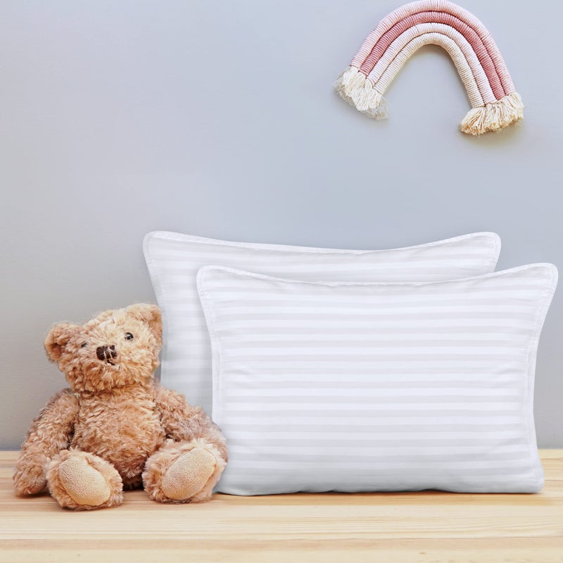 Utopia Bedding Toddler Pillow (White  2 Pack)  14x19 Small Pillow for Kids  Soft and Breathable Cotton Blend Shell  Polyester Filling  Perfect for Toddler Bed and Travel (Intended for Age 2 and up) - Image 5