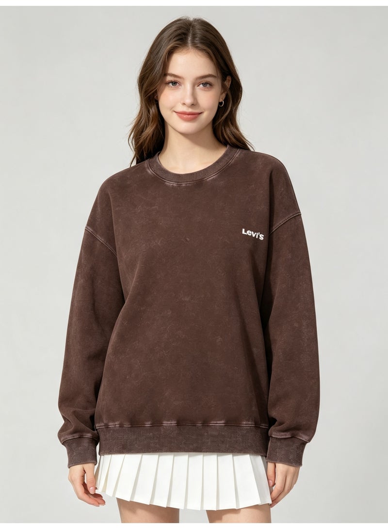 Levi's Men's and women's long-sleeved sweater with loose off-shoulder round neck - Image 2