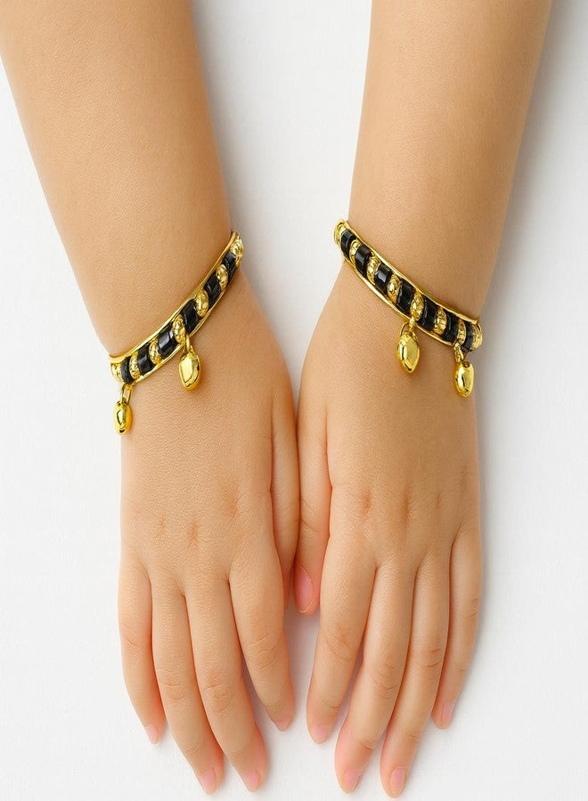 SMARNN Nazariya Nazarbanda Bangle Set Bracelet Ring Set Combo for Baby Girl Boys Kids (Style 14) - Image 2