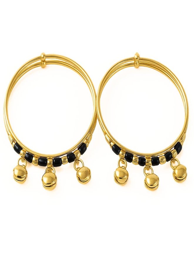 SMARNN Nazariya Nazarbanda Bangle Set Bracelet Ring Set Combo for Baby Girl Boys Kids (Style 14) - Image 1