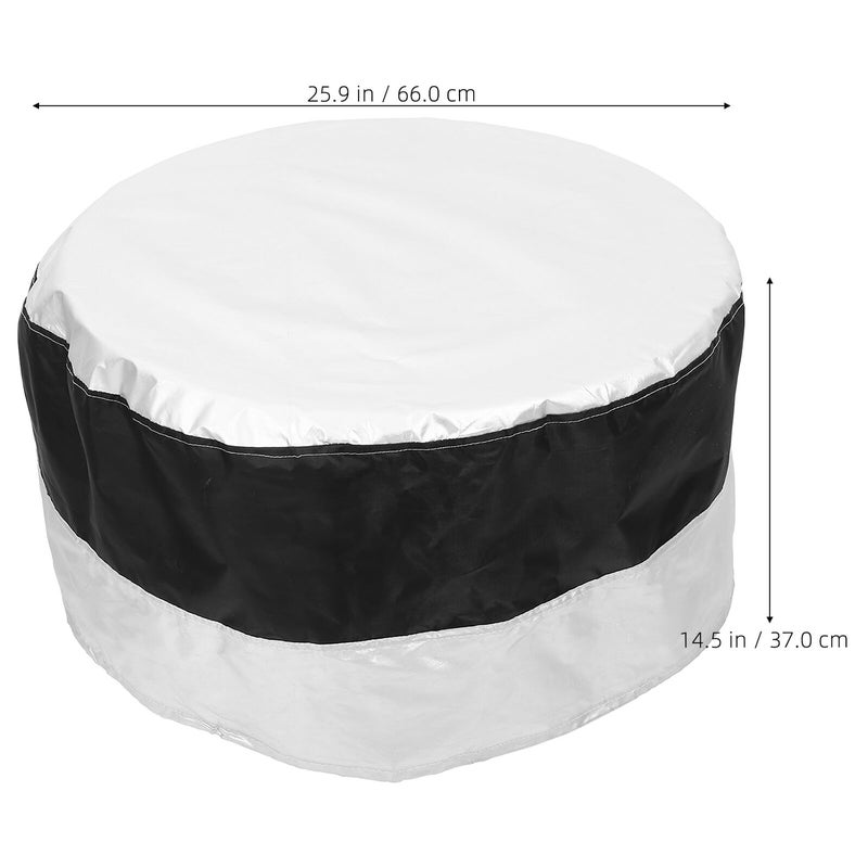 Universal Waterproof UV Resistant Portable Spare Tire Cover for Car RV Trailer Truck Outdoor Use - Image 3