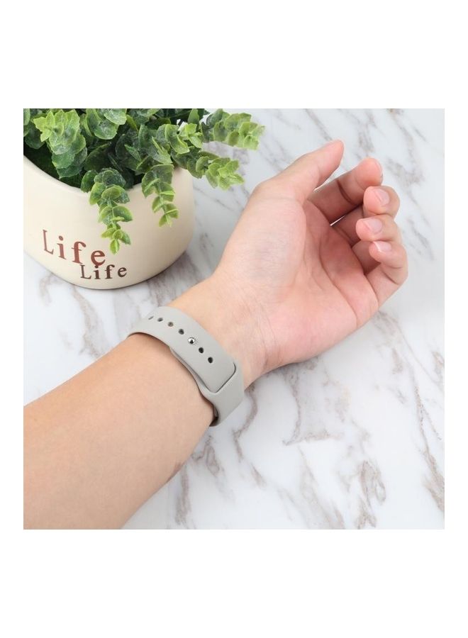 Loquat Replacement Watchband With Watch Protective Case And Screen Protector Set For Apple Watch Series 7 41mm/ u0026 6 u0026 SE u0026 5 u0026 4 40mm Grey - Image 5