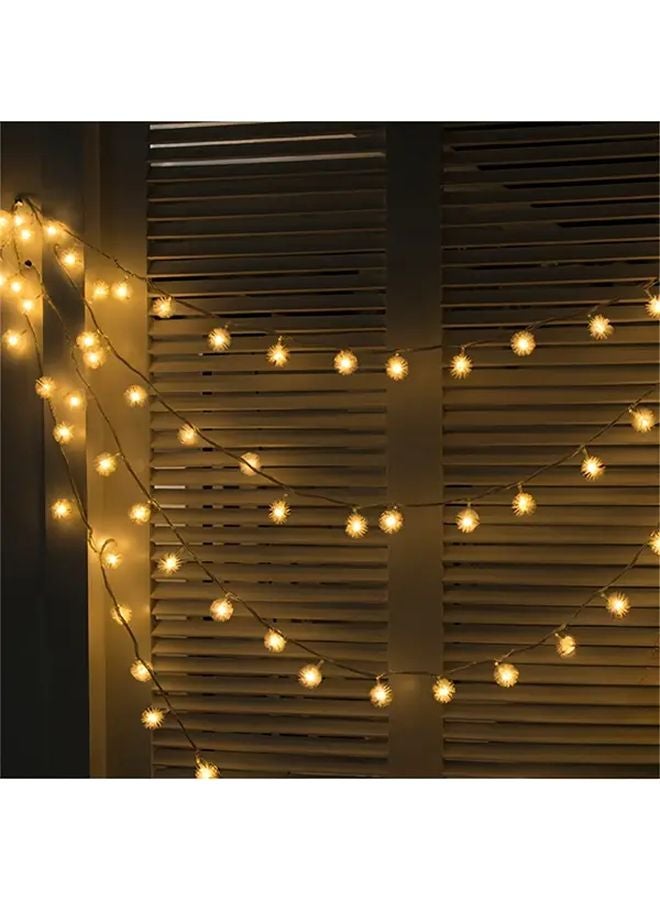 40 LED 19.7ft Fluffy Snowball String Lights Battery Powered For Festival Wedding Party Decor - Image 3