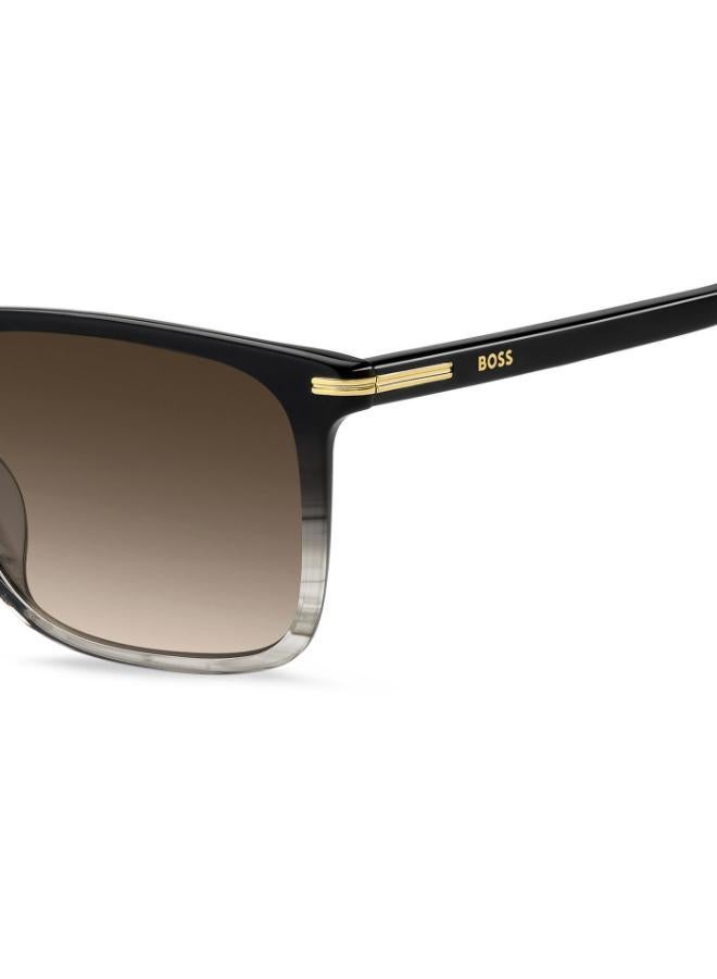 هوجو بوس نظارات مستطيلة مع عدسة لاصقة قابلة للطي - Image 4