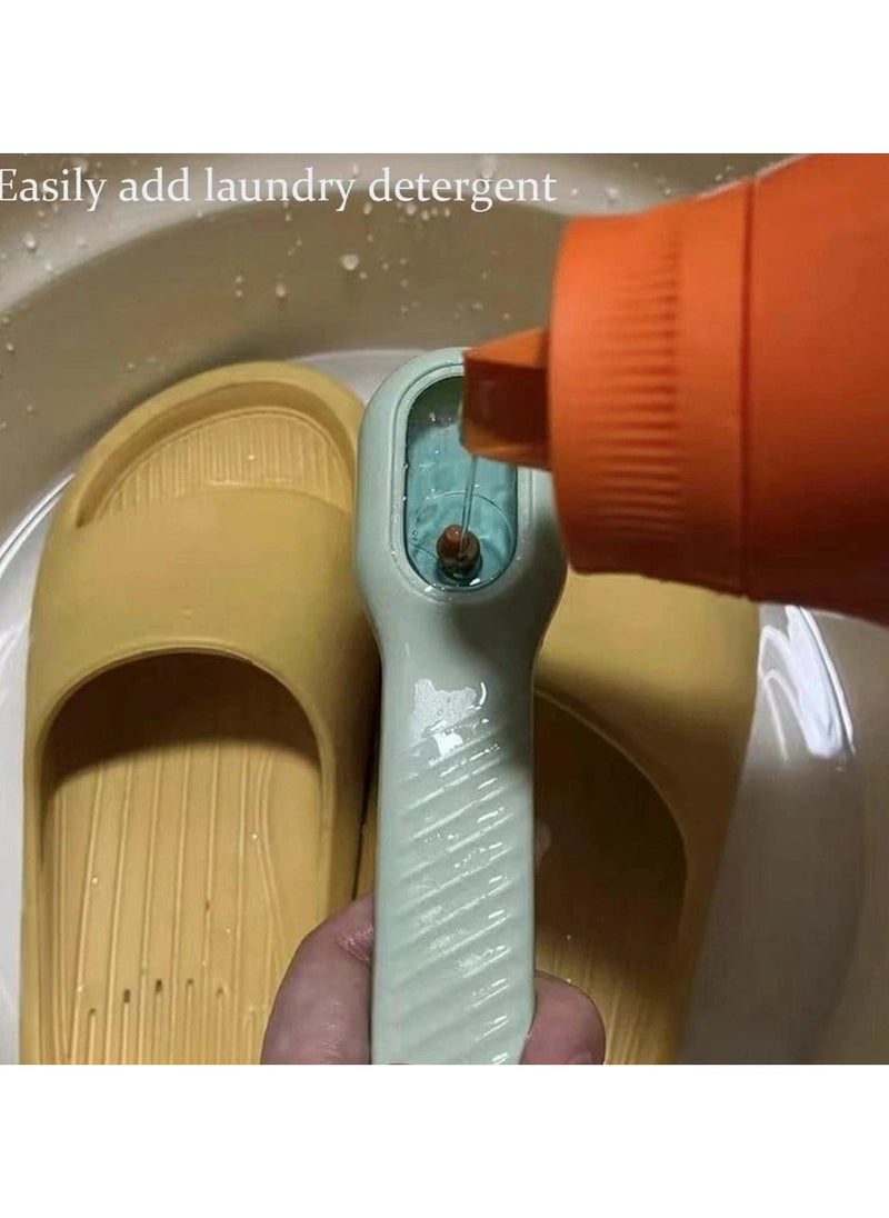 Generic Multifunctional One Piece Shoe Brush with Cover for Washing Soap Filling  - Image 5