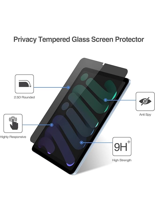 erorex - 1 Pack Privacy Screen Protector For Ipad Mini 7 8.3 Inch A17 Pro 2024 7Th Generation 360° Anti Spy Tempered Glass Screen Protector Scratch Resistant Anti Fingerprint - Image 1